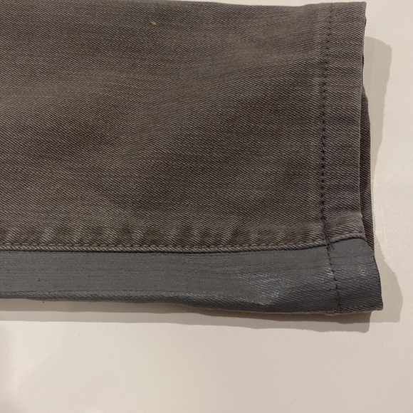 VINCE GRAY JEAN WITH  PLASTIC COATING STRIPS INSIDE SEAM & ' OUTSIDE - Picture 6 of 16